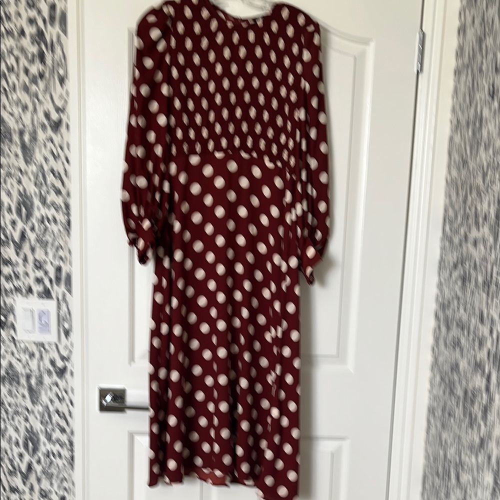 Zara Red Bishop Sleeve Sundress